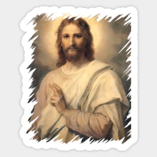 Jesus Christ Blessing Hofmann Sticker